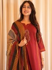 Designer Indian Bridal Suit Women Chinon Shrug Salwar Kameez  Wedding Outfit    