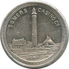 Atlantic City  New Jersey Nj Somers Casino Lighthouse Beach Image Trade Token