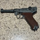 1960s Marx Vintage Plastic Toy German 9mm Luger 1253ku P08 Cap Gun