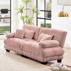Cloud Couch 2 Seater Sofa For Living Room  Chenille 2 - Seat Sofa With 2 Lumbar