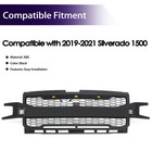 Front Grille For Silverado Models with 3 Led Lights And 2 Side Lights