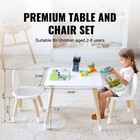 Uimoso Kids Table And 2 Chairs Set Kids Craft And Play Table Drawing Reading