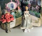 Disney Princess Cinderella Porcelain Figurine W iridescent Gloss  Retired  Euc 