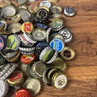 200 Assorted Dented Beer Bottle Caps tops   Great For Crafts 