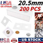 200pcs Cardboard Coin Holders 20 5mm 2 x2  Storage Flips For Pennies   Dimes New