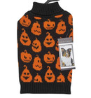 Dog Halloween Sweater Jack O  Pumpkin Costume Orange Black Warm Clothing Clothes