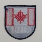 Vintage Canada Patch Red Maple Leaf Flag Souvenir Travel Badge Embroidered
