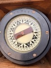 Antique Perko Star Compass Boston Nautical Ship In A Dovetail Wood Box  46746