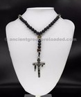 The Crucifix Cross Catholic Rosary  Vintage Crucifix Cross  Antique Silver  v2  