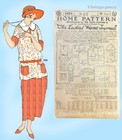 1920s Ladies Home Journal 3494 Vintage Sewing Pattern Uncut Ladies Dress Frock