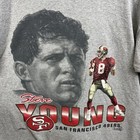 Vtg 90s Steve Young San Francisco 49ers Big Face T-shirt Xl Read Description