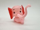 Vintage Cake Toppers Plastic Pink Elephant Cupcake Picks 
