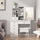 Mirrored Dressing Makeup Table Bedroom Vanity Desk   Livingroom Console Table