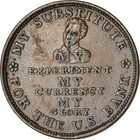 Htt 1834 Hard Times Token My Third Heat my Currency Xf K19120