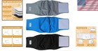 Washable Dog Diapers For Males - Super Absorbent Belly Bands  13-16  Waist 