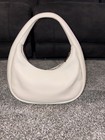 Kate Spade White Kayla Crescent Leather Shoulder Bag