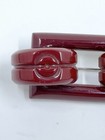 Vintage Red Art Deco Bakelite Pin Brooch Bar Cherry