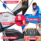 Game Combination Table Set  Available In Multiple Styles 48 5 In 1 Combo Game