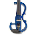 Full - Size 4 4 Blue Electric Viola  Silent  Ideal For Adult   Teen Beginners