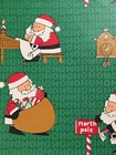 Vtg Christmas Wrapping Paper Gift Wrap Santa North Pole December 24 Nos