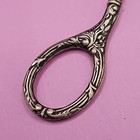 Victorian Petite Sterling Sewing Embroidery Scissors Art Nouveau Ornate Floral