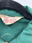 Vintage 60s Boys Scouts Of America Green Jacket Patched Cotton Jacket