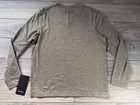 Lululemon Mens Soft Jersey Long Sleeve Jersey  Heathered Thunder Brown  Nwt  68