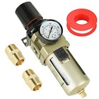 Hromee 1 2 Inch Compressed Filter Regulator Combo  Air Compressor Water Oil Trap