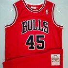 Michael Jordan Signed Chicago Bulls  45 Jersey Red With Coa