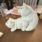 White Ceramic Makin Bacon Piggy Banks