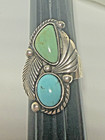 Carolyn Pollack Relios Sterling Silver Turquoise American West Collection Ring