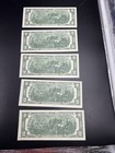 5 Consecutive 1976  2 Frn Bicentennial Two Dollar Bills Choice Unc  039