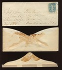 Confederate States 11c Stamps Used On 1863 Turned Cover With Pf Cert Mv632