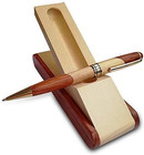 Luxury Wooden Ballpoint Pen Gift Set With Business Pen Case Display  Nice Writin