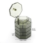 360   Rotating Jewelry Organizer Box W  4 Layer Clear Drawer Hexagon Storage Case