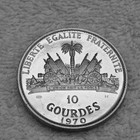 Silver - World Coin 1970 Haiti 10 Gourdes General Toussaint - World Silver Coin