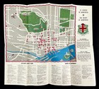 1960s Montreal English French Carte Touristique Vintage Travel Tourist City Map