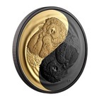 2022  20 Canada 1oz Silver Black   Gold The Sea Otter Matte Proof Finish Coin