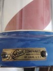 Large Porcelain Vintage Deco Koken Barber Pole Light