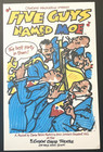 Five Guys Named Moe  Broadway Musical 14x22  Window Card poster 1992