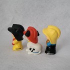 Fisher Price Little People Figures Lot 1-2-3 Firewoman Fireman Dalmatian Dog