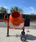 5 65 Cubic Feet 1 Hp Eelctric Cement Concrete Stucco Mortar Mixer Metal Drum