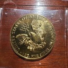 2008 Gold Plated Gilded American Silver Eagle 1 Oz Coin