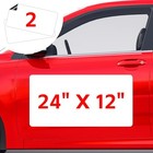 2 Pack Blank Magnets  24 x12  Rounded Corners Magnetic Signs - 2 Pack