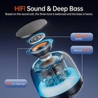 Portable Bluetooth Speaker Wireless V5 3 Stereo Bass Ip7 Waterproof With Lights