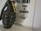 Complaint Department Dummy Grenade Take A Number Counter Top Display