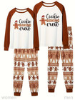 Christmas Family Matching Pajamas Set Cookie Baking Crew Holiday Sleepwear