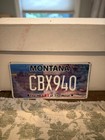 Montana License Plate  The Heart Of The West - Used expired