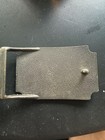 Vintage Metal Belt Buckle  Brass  Marlboro  Cigarettes  Cowboy On Horse  Cattle
