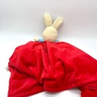 Baby First Tv Harry The Bunny Lovey Security Blanket Plush Carrot Red 24x24